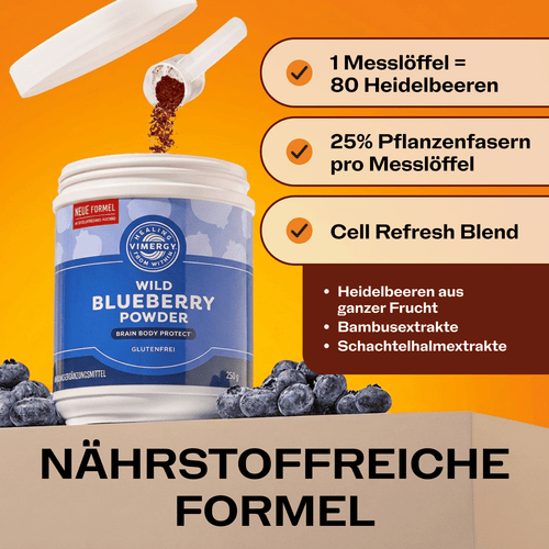 VIMERGY Vitamins & Supplements Blueberry with Silica Poweder