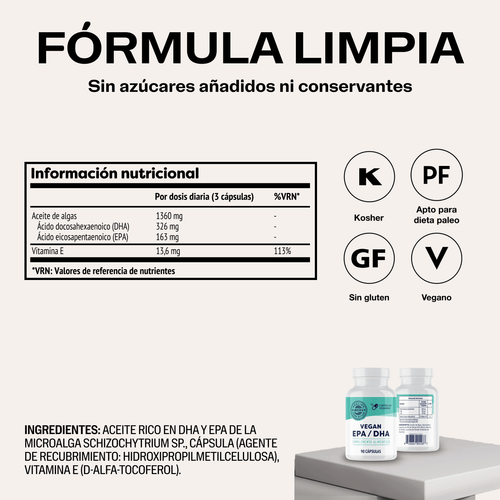 VIMERGY Vegan EPA/DHA Vitamins Supplements Capsules