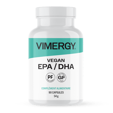 VIMERGY Vegan EPA/DHA Vitamins Supplements Capsules|locale_fr