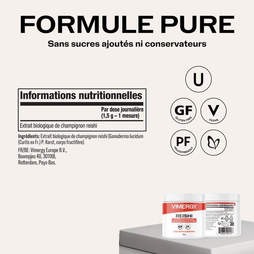 VIMERGY Vitamins & Supplements Reishi Mushroom Powder