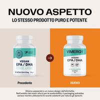 VIMERGY Vegan EPA/DHA Vitamins Supplements Capsules