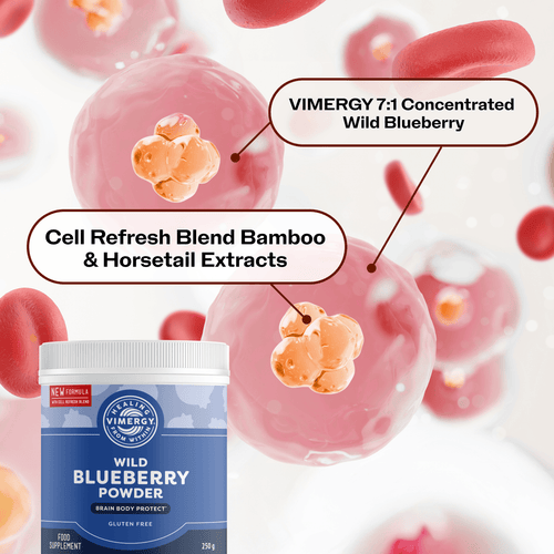 VIMERGY Vitamins & Supplements Blueberry with Silica Poweder