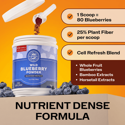 VIMERGY Vitamins & Supplements Blueberry with Silica Poweder