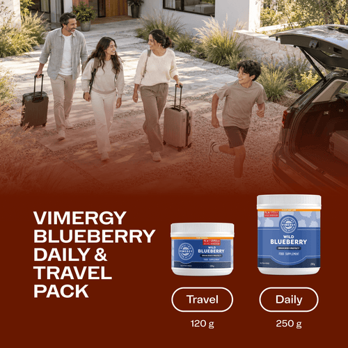 USDA Organic Wild Blueberry Powder Home & Travel Kit