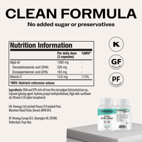 VIMERGY Vegan EPA/DHA Vitamins Supplements Capsules