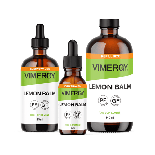 USDA Organic Liquid Lemon Balm Home & Travel Kit