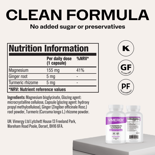 Magnesium Glycinate VIMERGY Supplements Vitamins 