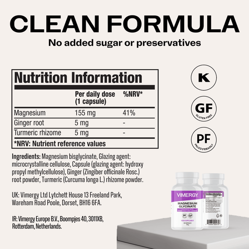Magnesium Glycinate VIMERGY Supplements Vitamins 