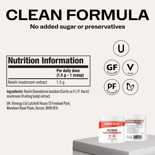VIMERGY Vitamins & Supplements Reishi Mushroom Powder
